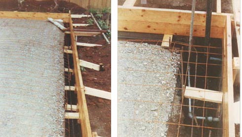 integral footer and a close up